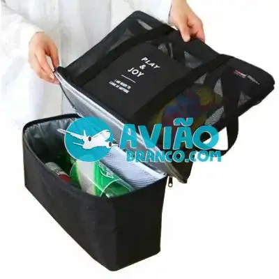 Bolsa de Praia de Rede com Compartimento Térmico Fornecedor Atacado Caixa Fechada