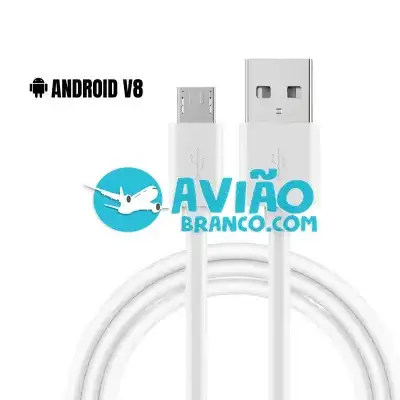 Cabo Carregador USB V8 Android – 2 Metros Fornecedor Atacado Caixa Fechada