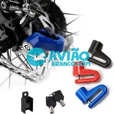 Cadeado Trava De Disco Freio Para Moto E Bike Antifurto Fornecedor Atacado Caixa Fechada