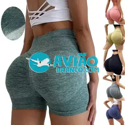 Short Modelador de Bumbum Fitness – Cores Sortidas Fornecedor Atacado Caixa Fechada
