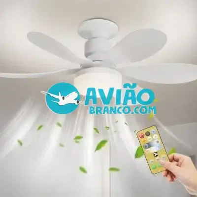 Lâmpada Luminária Ventilador De Teto C/ Controle Remoto 40W Fornecedor Atacado Caixa Fechada