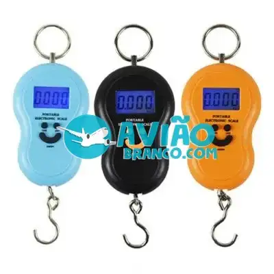 Balança Portátil Digital Precisão Mão Bolsa Mala Peixe Até 50kg Fornecedor Atacado Caixa Fechada