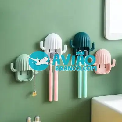 Suporte Para Escova De Dentes Decorativo Cacto Fornecedor Atacado Caixa Fechada