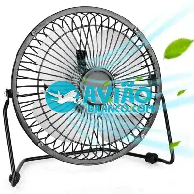 Mini Ventilador Usb Metal Mesa Computador Portátil e Silencioso Fornecedor Atacado Caixa Fechada