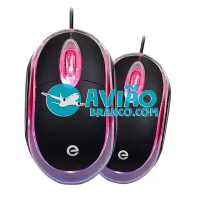 Mouse Com Fio MS-9 Com LED Vermelho Fornecedor Atacado Caixa Fechada