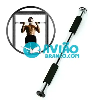 Barra Fixa de Porta Flexão Regulável Crossfit Treino Musculação Fornecedor Atacado Caixa Fechada
