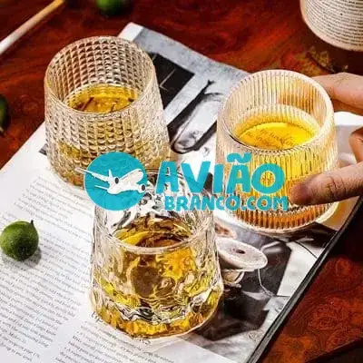 Copo Whisky E Drink De Vidro 360º Giratório 150ml Fornecedor Atacado Caixa Fechada