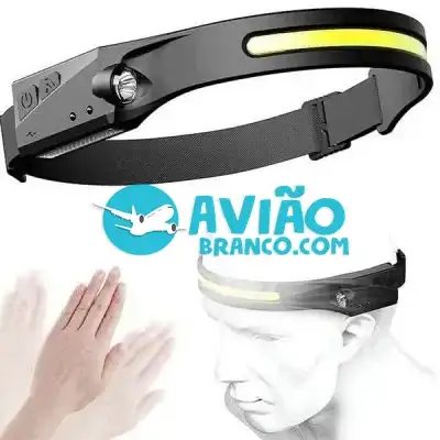 Lanterna De Cabeça Led Recarregável Fita Ajustável USB Fornecedor Atacado Caixa Fechada